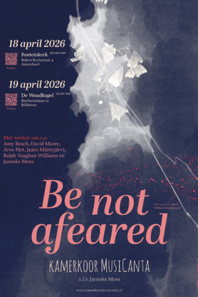 flyer be not afeared concert voorjaar 2026
